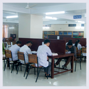 Students reading in the Library